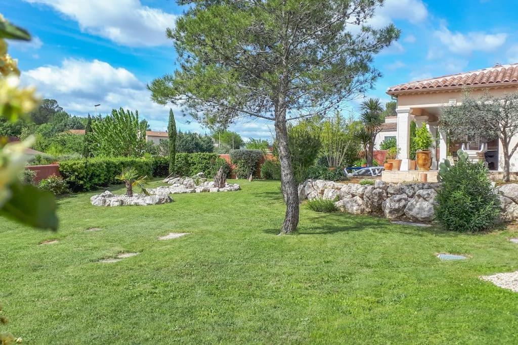 Anduze Gite Les Pins Au "Petit Clos Des Cigales" Massillargues-Attuech Dış mekan fotoğraf
